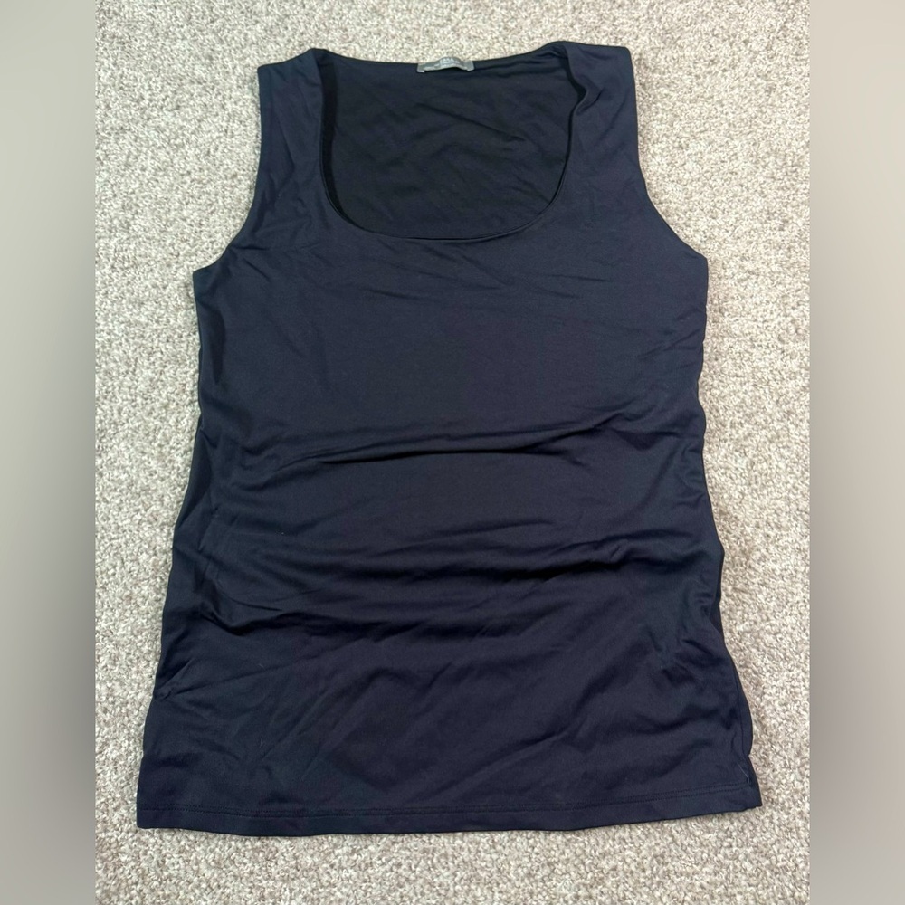 Like new black double layered Zara sleeveless scoop neck tank size large
